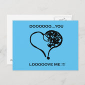 君は？愛して！ ポストカード (正面/裏面)