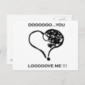 君は？愛して！ ポストカード (正面/裏面)