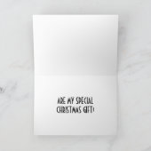 君は「私の特別なクリスマスプレゼント」だ シーズンカード (内部)