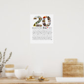 君への愛が止まらない２０の理由 誕生日おめでとう＆記念日 ポスター (キッチン)