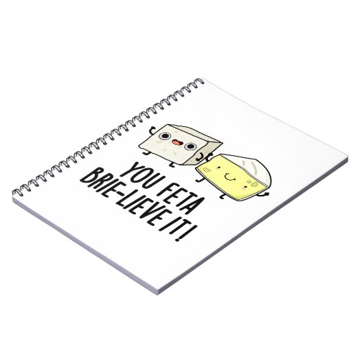 君もきっとビリーブ！ 面白いチーズのダジャレ ノートブック (左側)