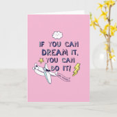 君もしならできるとは夢だ カード (黄色い花)