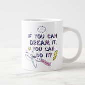 君もしならできるとは夢だ ジャンボコーヒーマグカップ (右)