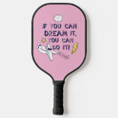 君もしならできるとは夢だ ピックルボールラケット (裏面)
