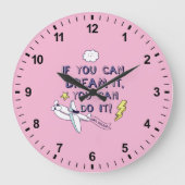 君もしならできるとは夢だ ラージ壁時計 (正面)