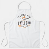 君もしに対して僕がバーベキューをする エプロン (正面)
