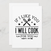 君もしの為に調理師する サンキューカード (正面/裏面)