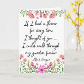 君もしの花を考える持った カード (黄色い花)