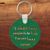 君もしはアイルランド人だから運が好い キーホルダー (正面)