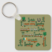 君もしはアイルランド人だから運が好い キーホルダー (正面)