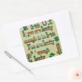 君もしはアイルランド人だから運が好い スクエアシール (封筒)