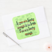 君もしはアイルランド人だから運が好い スクエアシール (封筒)