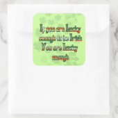 君もしはアイルランド人だから運が好い スクエアシール (バッグ)