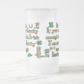 君もしはアイルランド人だから運が好い フロストグラスビールジョッキ (中央)