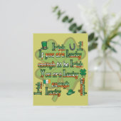 君もしはアイルランド人だから運が好い ポストカード (スタンド正面)