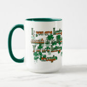 君もしはアイルランド人だから運が好い マグカップ (左)