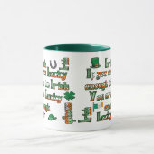 君もしはアイルランド人でいられるほどラッキーだカスタマイズ- マグカップ (中央)