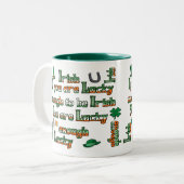 君もしはアイルランド人でいられるほどラッキーだカスタマイズ- マグカップ (正面左)