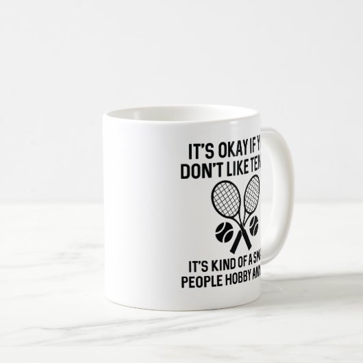 君もしはテニスが好きじゃない コーヒーマグカップ (正面右)