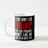 君もしはトランプが嫌いだ コーヒーマグカップ (左)