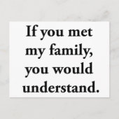 君もしは僕の家族に会っただろう ポストカード (正面)