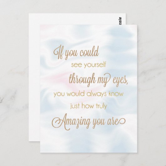 君もしは僕の目から自分の姿が見えた ポストカード (正面/裏面)