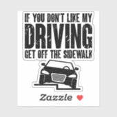 君もしは僕の運転する運転手のユーモアが好きじゃないクール シール (シート)