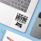 君もしは僕の運転する運転手のユーモアが好きじゃないクール シール (ノートパソコンとiPhone)