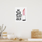 君もしは口紅を付け加えて攻撃するのがいやだ ポスター (キッチン)