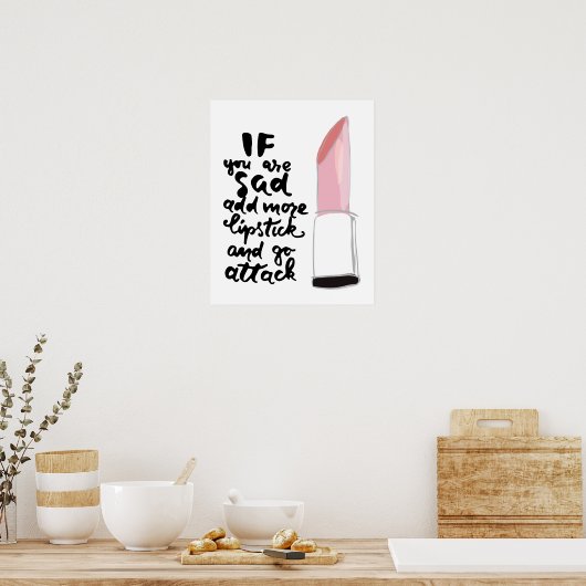 君もしは口紅を付け加えて攻撃するのがいやだ ポスター (キッチン)