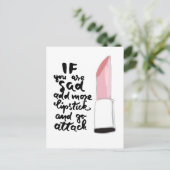 君もしは口紅を付け加えて攻撃するのがいやだ ポストカード (スタンド正面)