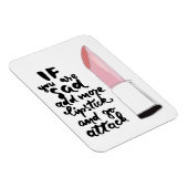 君もしは口紅を付け加えて攻撃するのがいやだ マグネット (右側)