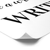 君もしは文章を書きたがる書やる気を起こさせる ポスター (角)