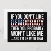 君もしは民主主義が嫌いだ ポストカード (正面/裏面)