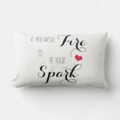 君もしは火だ俺が火の粉になる ランバークッション (正面)