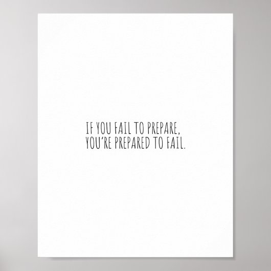 君もしは用意に失敗し、あなたは失敗の用意をした。 ポスター (正面)