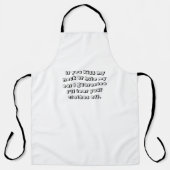 君もしは私の首をキスするか耳をかむ エプロン (正面)