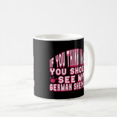 君もしは考え僕のジカッコいいェルマンに会おう コーヒーマグカップ (正面右)