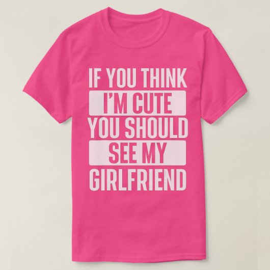 君もしは考え私が可愛い Tシャツ (デザイン正面)