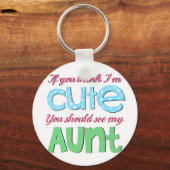 君もしは考え私の叔母に会うほど可愛い キーホルダー (正面)