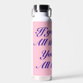 君もしは規則に従え恋しく思るおもしろい ウォーターボトル (正面)