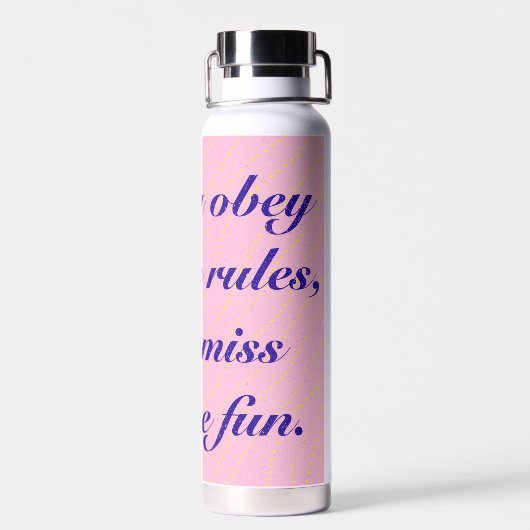 君もしは規則に従え恋しく思るおもしろい ウォーターボトル (背面)