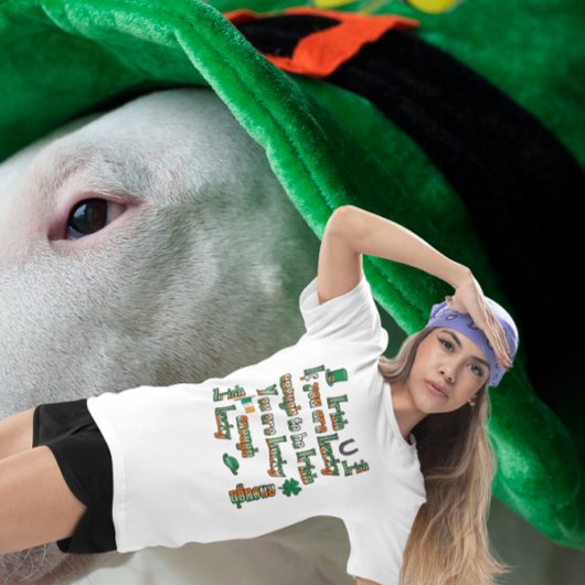 君もしは運が好くてアイルランド人はあなたは運が好い Tシャツ