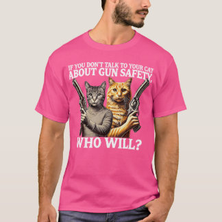 君もしは銃の安全性について話さない Tシャツ