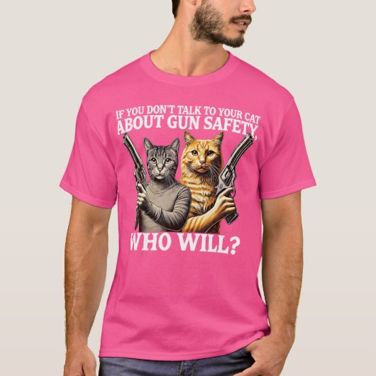 君もしは銃の安全性について話さない Tシャツ (正面)