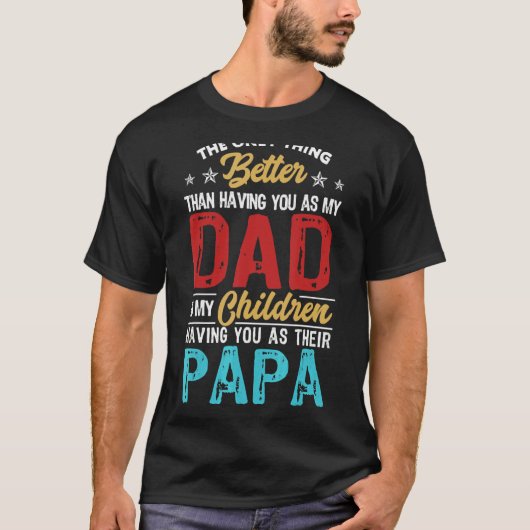 君をパパにするのはPaだけだ Tシャツ (正面)