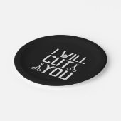 君を切る ペーパープレート (アングル)