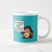 君を判断してない…レトロ ジャンボコーヒーマグカップ (右)