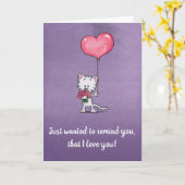 君を思い出させたかったんだ、愛してる! カード (黄色い花)