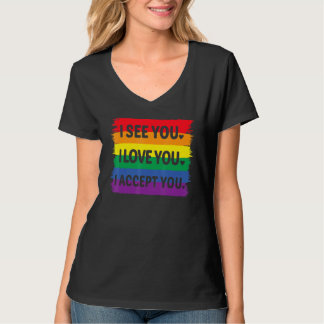 君を愛してるよ君を受け入れるLgbtq同盟ゲイP Tシャツ